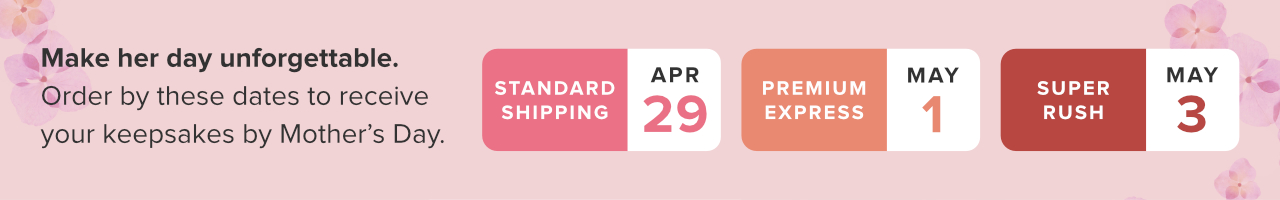 Final Call to Order in Time for Mother's Day